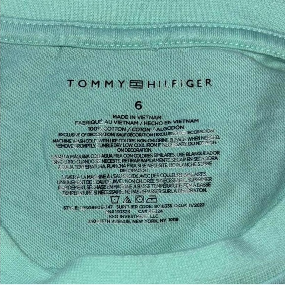 KIDS Tommy Hilfiger Mint T-shirt - Picture 5 of 5